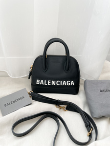 Pre-loved Balenciaga Black Xxs Ville Leather Top Handle Bag Since Vintage