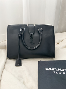 PRE-LOVED YVES SAINT LAURENT BLACK CABAS BAG Since Vintage