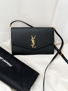 Pre-loved YSL monogram envelope bag - black Since Vintage