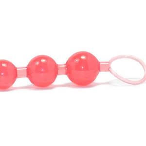 His: Sinful Ripper 23cm Silicone Anal Beads | Red