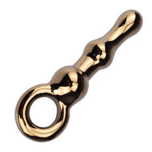 Lucent Aperto Gold Glass Butt Plug