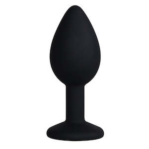 Anal Toys: Silicone Butt Plug | Black | Small