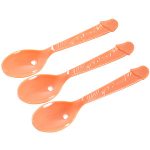 Stag Hens Parties: Novelty Penis Spoons | 6pk