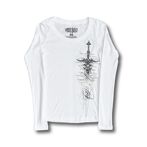 Womens: Cyber Sword Womens Longsleeve