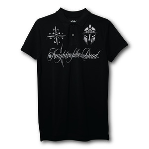 Tees: Knights Sword Black Polo
