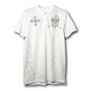 Knights Sword White Polo