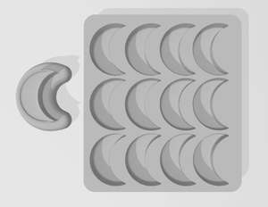 Moon Mini Bath Bomb Mold – Siren Molds