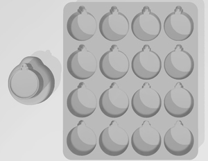 Products: Ornaments 2 Mini Bath Bomb Mold – Siren Molds