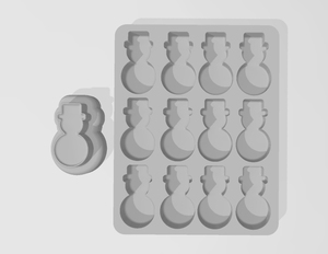 Snowman Mini Bath Bomb Mold – Siren Molds