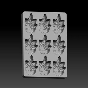 Products: Unicorn Faces Mini Bath Bomb Mold – Siren Molds