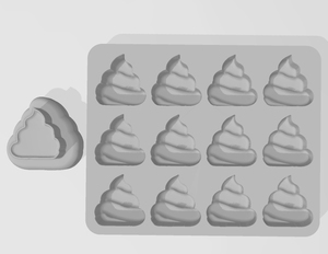 Products: Unicorn Poop Mini Bath Bomb Mold – Siren Molds