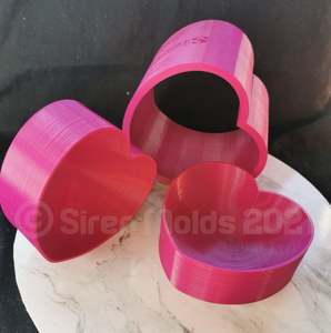 Products: Rounded Heart 3 Piece Mold – Siren Molds