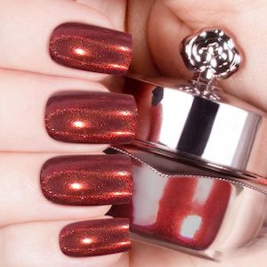 Holographic Nail Powders: Xmas Red - Holographic Nail Powder
