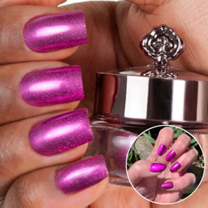 Nailpowders Only: Fuchsia - Metallic Nail Powder