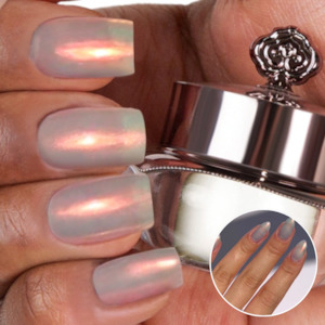 New Shades: Glazed Amber - Metallic Nail Powder