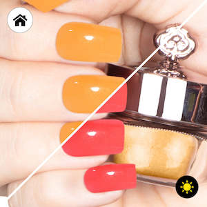 Colour Changing Nail Powders: Nectarine - Classic Colour Changing Nail Powder