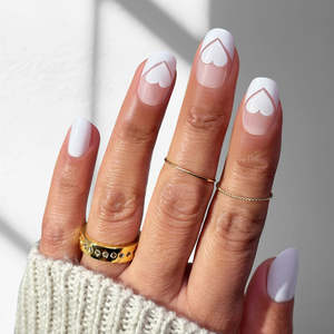 Elegant Love - Oval Medium - Sustainable Nails