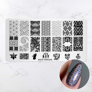 Nail Kit And Extras: Bold Threads - Pattern Press Template