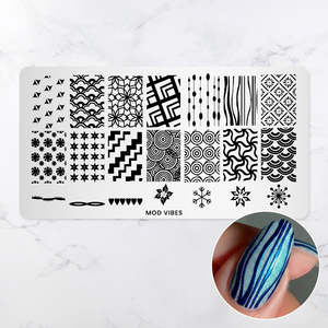 Nail Kit And Extras: Mod Vibes - Pattern Press Template