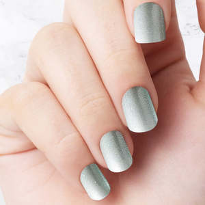 Press On Nails: Pistachio Glazed - Square Sustainable Nails