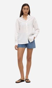 Summer Whites: Assembly Label | Everyday Linen Long Sleeve Shirt- White