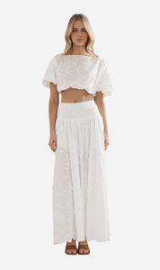 Summer Whites: Caitlin Crisp | Capri Skirt - White Broderie