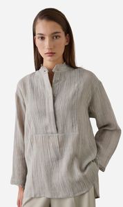 Laing | Relaxed Bib Front Shirt - Stone