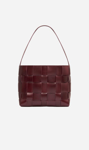 St Agni | Woven Large Tote - Plum