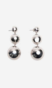 Jasmin Sparrow | Flow Earrings Long - Silver