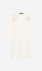 Sale Dresses 1: Camilla and Marc | Caterina Applique Tee Dress - Ivory