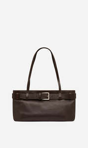 St Agni: St Agni | Belt Detail Baguette - Coffee