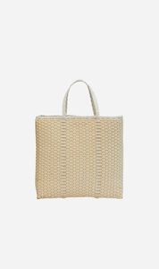 Palorosa | Medium Trama Tote Basket - White/Cream