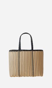 Palorosa | Small Edge Tote Basket - Black/Cream