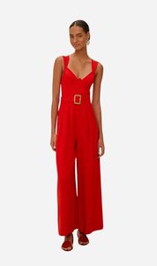 Farm Rio | Sleeveless Maxi Jumpsuit - Red