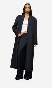 Womens Outerwear: One Of Others | Margot Coat - Navy Pinstripe