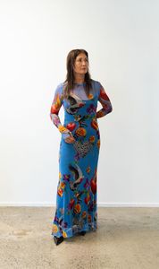 Silk Laundry | Mesh Long Sleeve Dress - Dearly Beloved Mirage