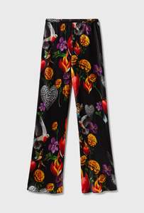 Silk Laundry | Bias Cut Pants - Dearly Beloved Black