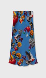 Silk Laundry | Long Bias Cut Skirt - Dearly Beloved Mirage