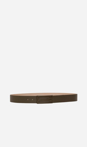 Victoria Beckham | Tonal Jumbo Frame Belt - Dark Khaki