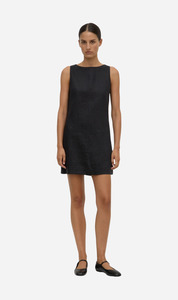 Assembly Label: Assembly Label | Nadine Linen Mini Dress - Black