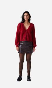 Crush: CRUSH | Brushed Liusa Cardi - Dahlia