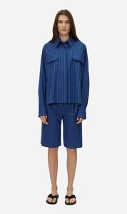 Camilla and Marc | Alberto Shirt - Blue White Stripe