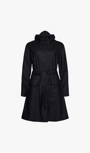 Rains | Curve Long Jacket - Black