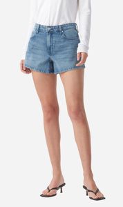 Colour Of Calm: Outland Denim | Ebony High Flare Short - Marina Mid Blue