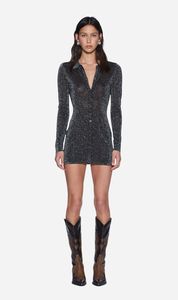 Ksubi | Devin Long Sleeve Shirtdress - Silver