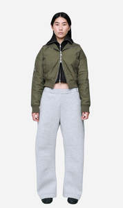 Wynn Hamlyn | Quilted Bomber Jacket - Khaki