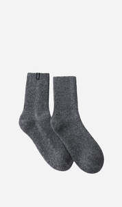 Dear Dylan | Wool Home Socks - Smoke