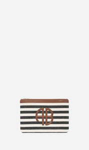 Sale Accessories: Anine Bing | Lili Pouch - Black & Natural Stripe