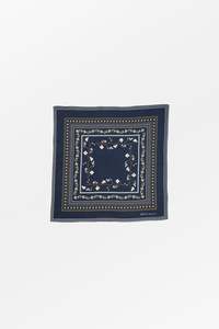 Accessories: Skall Studio | Skall Floral Scarf - Navy