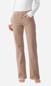 Outland Denim | Effie Mid Flare Jean - Mushroom